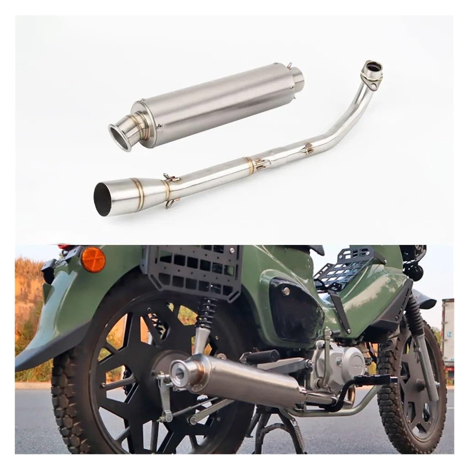 オートバイ排気エスケープフルシステム フロントパイプマフラー変更